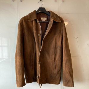 J. Crew Suede Zip/Button Jacket (M)